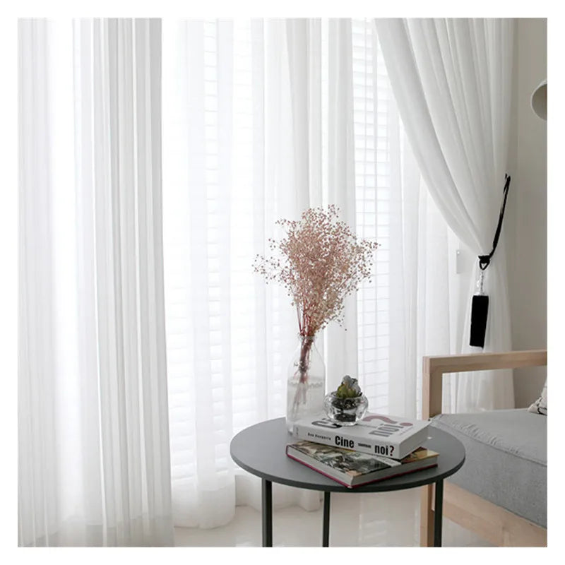 Modern Tulle Sheer Curtains
