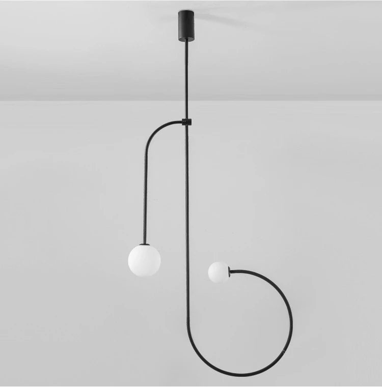 Nordic Glass Arc Pendant Lamp
