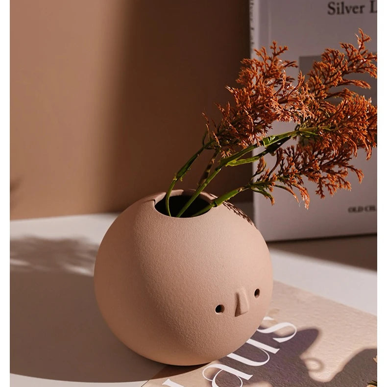 Sculptural Wabi-Sabi Art Vase