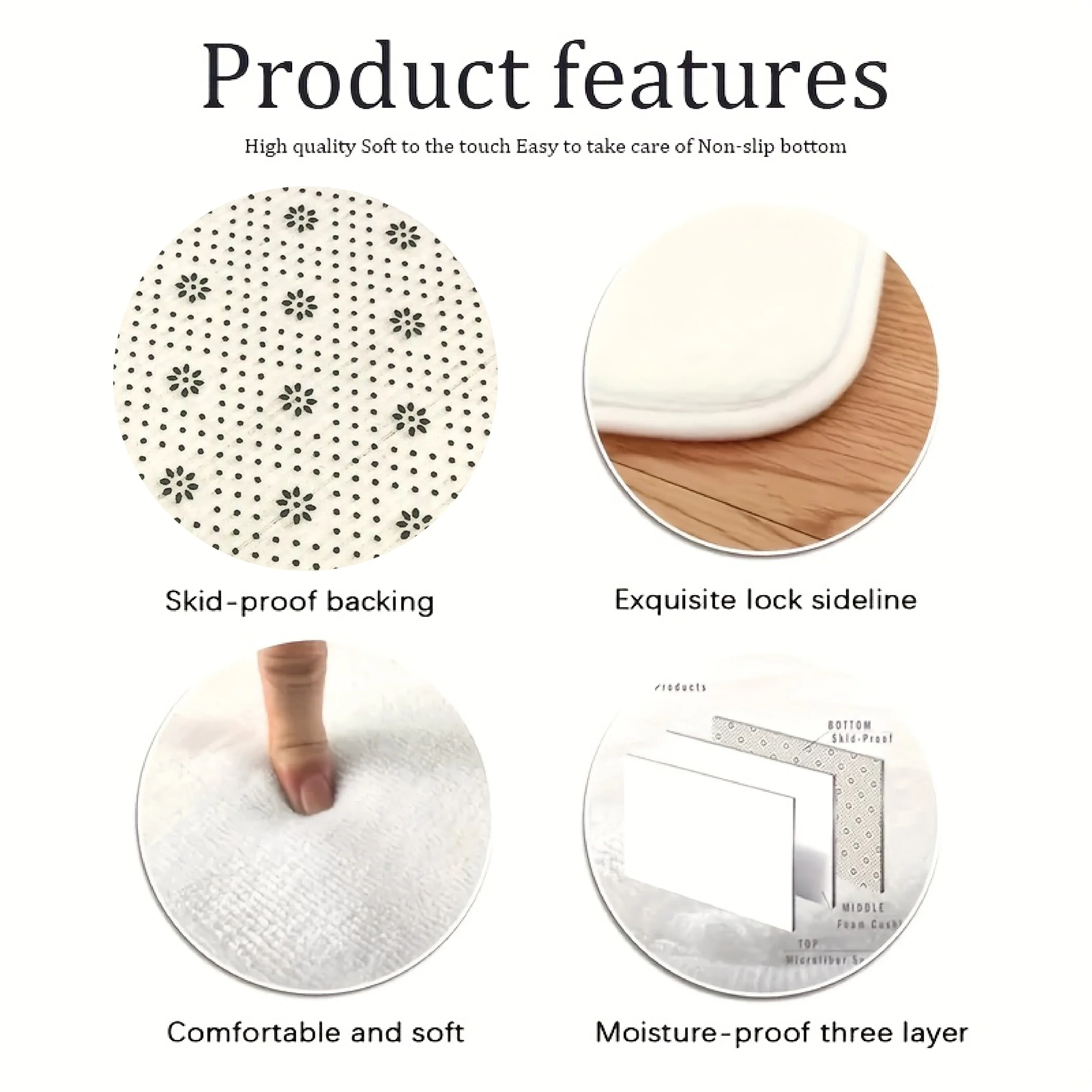 Washable Minimalist Area Rug