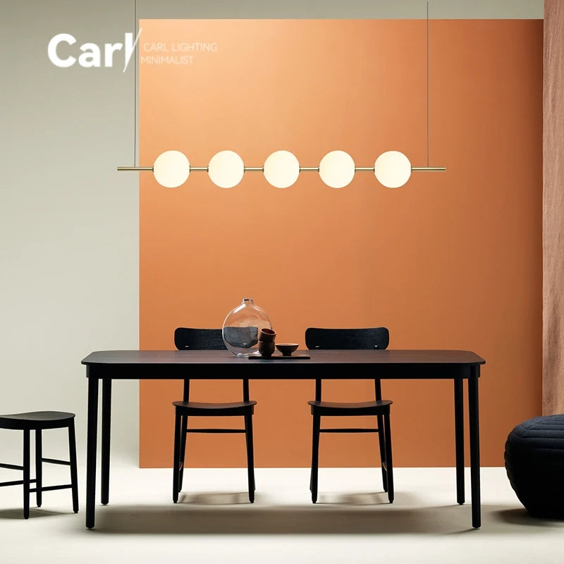 Minimalist Cement Linear Pendant Light