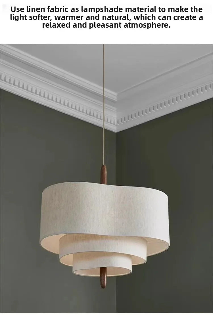 Wabi-Sabi Fabric Pendant Chandelier