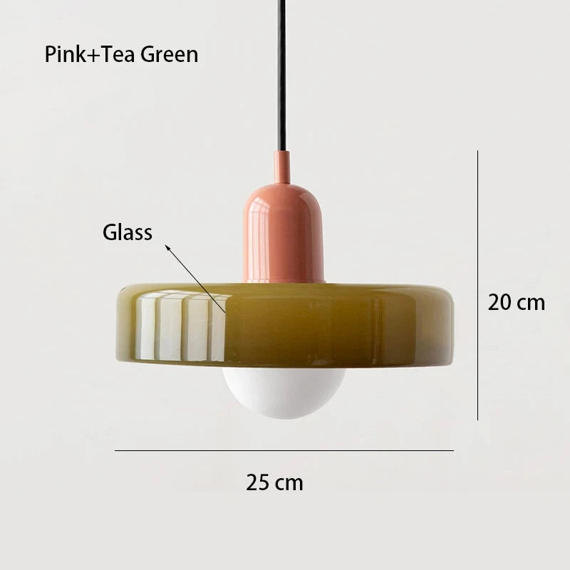 Bauhaus Glass Chandelier