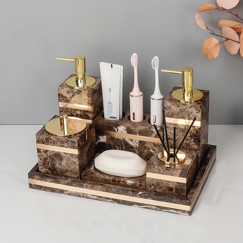 Emperador Dark Marble Set