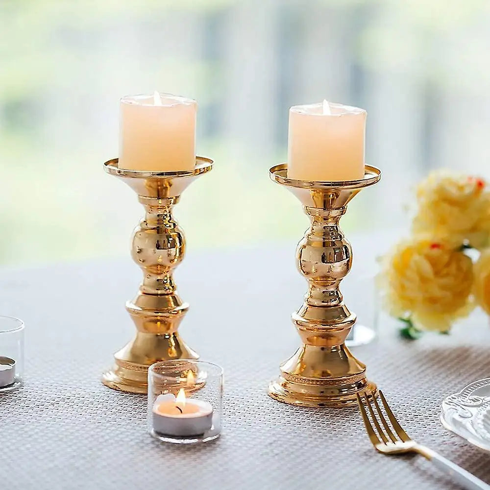 Crystal Pillar Candle Holder
