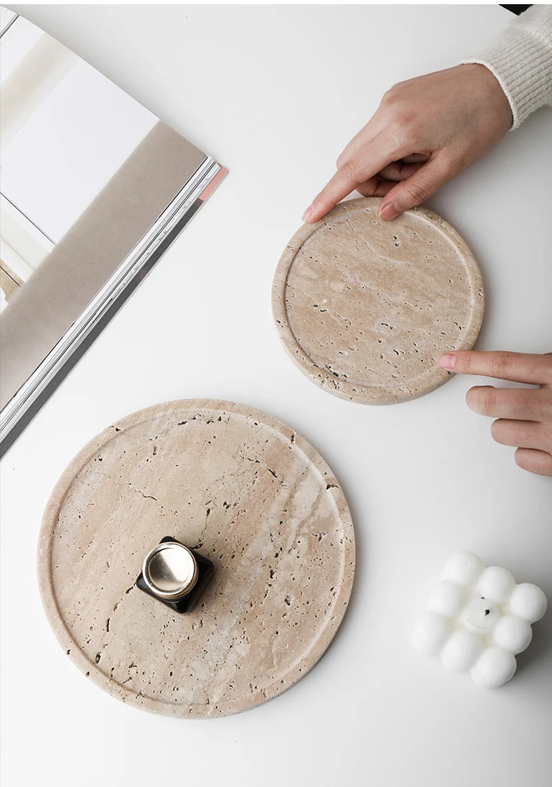 Travertine Display Tray
