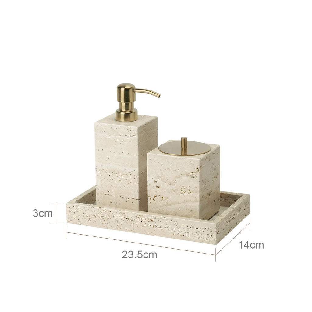 Travertine Bathroom Set