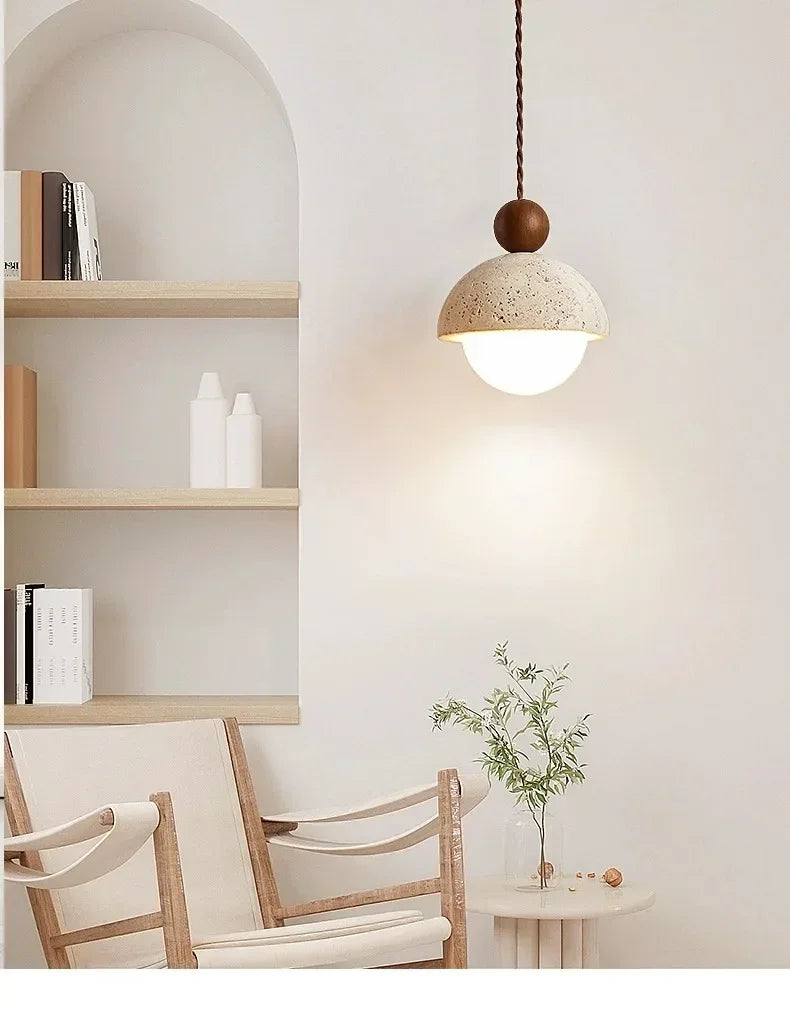 Wabi-Sabi Stone Pendant Chandelier