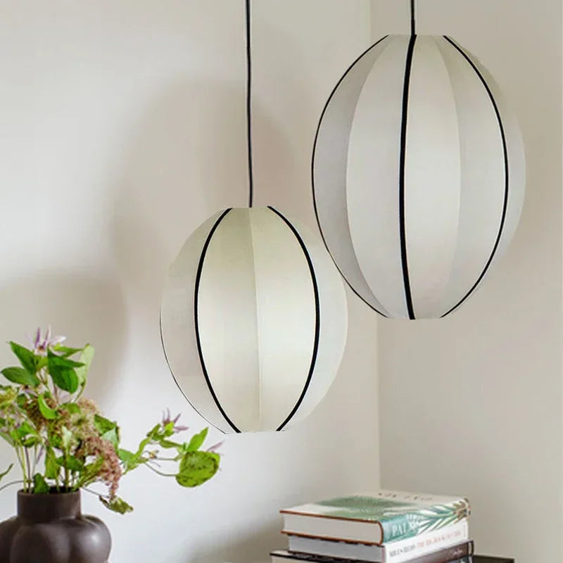 Wabi-Sabi Fabric Pendant Chandelier