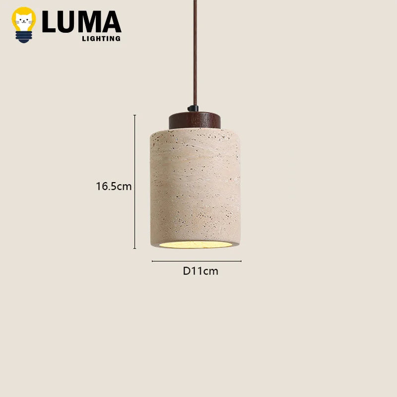Wabi-Sabi Stone Pendant Lamp