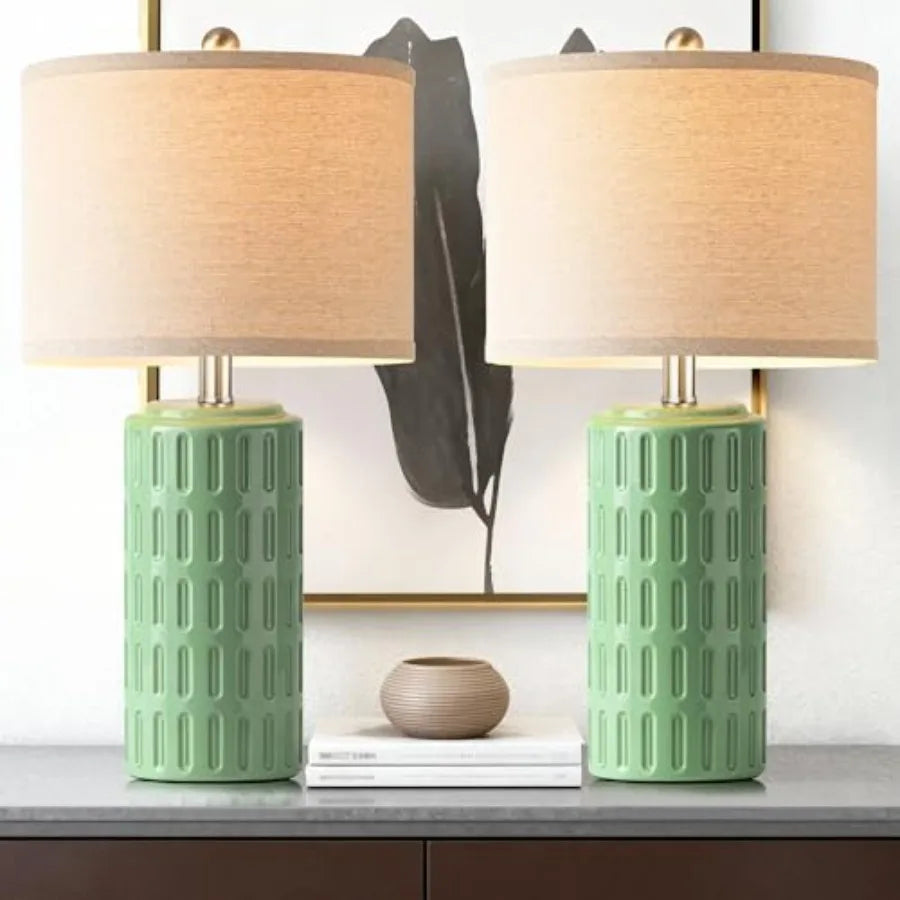 Ceramic Table Lamp, Set of 2