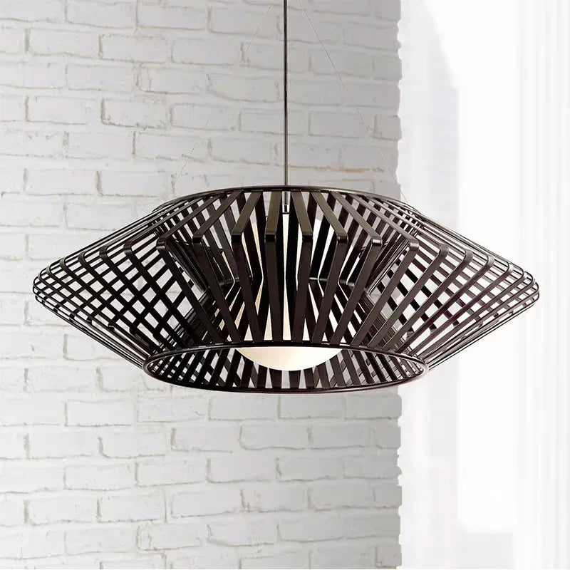 Wabi-Sabi Rattan Pendant Chandelier