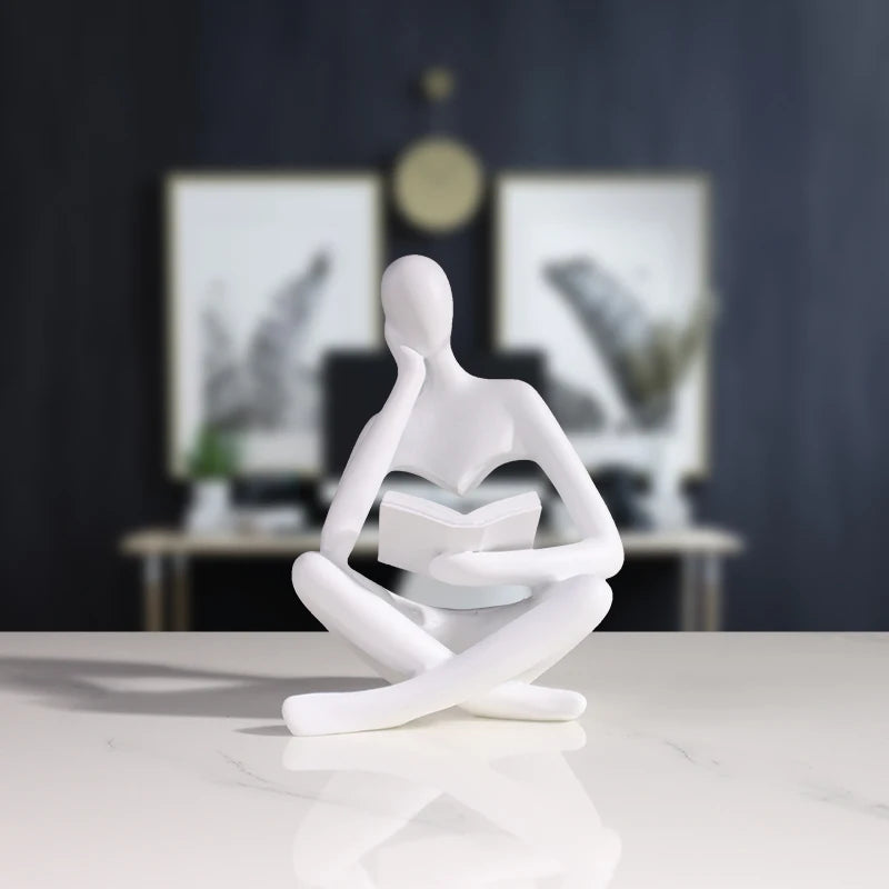 Reading Man Mini Figurine