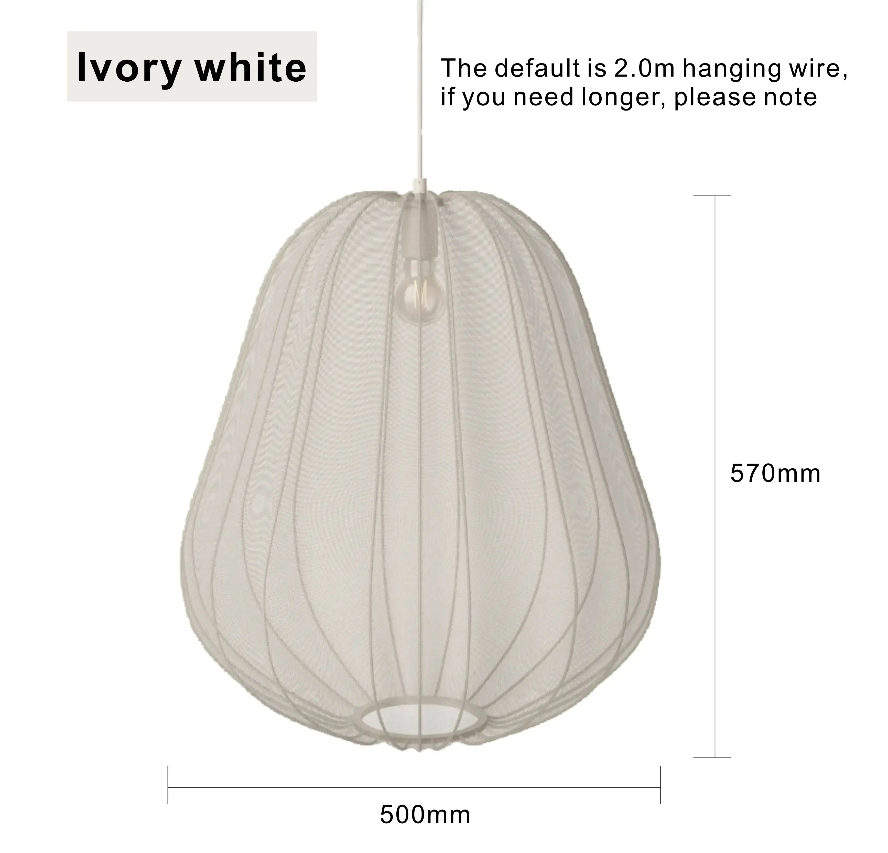 Wabi-Sabi Fabric Pendant Lamp