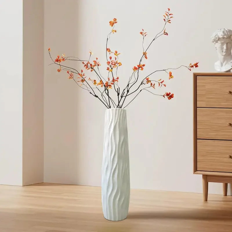 Tall Ceramic-Look Floor Vase