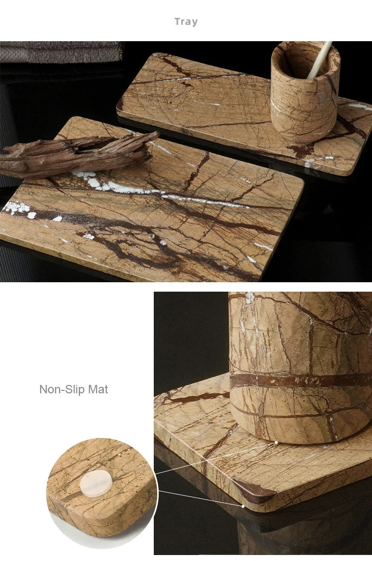 Rainforest Brown Marble Set