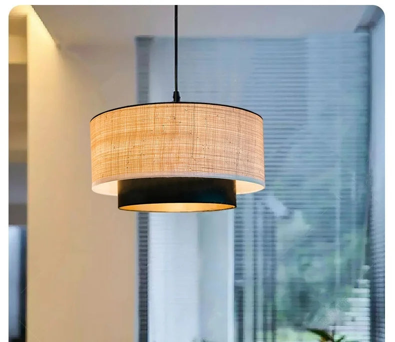 Wabi-Sabi Fabric Pendant Chandelier