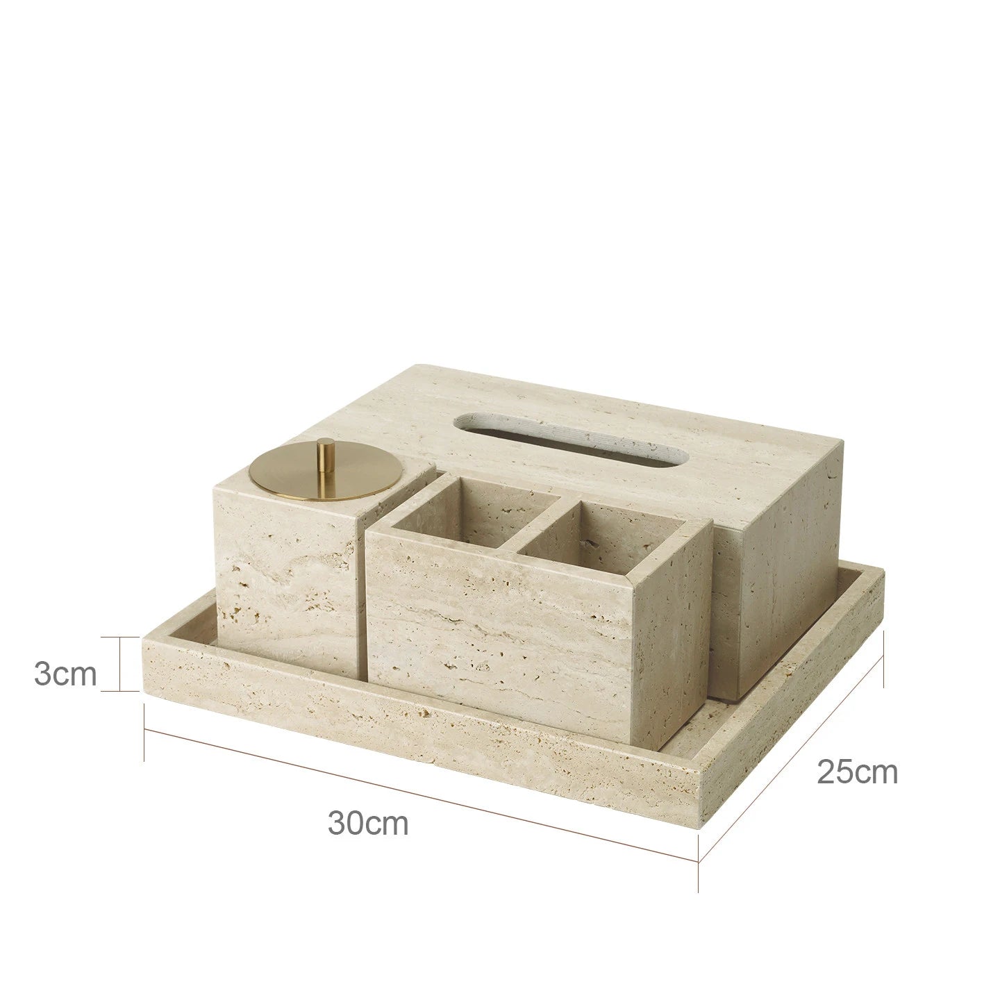 Travertine Bathroom Set