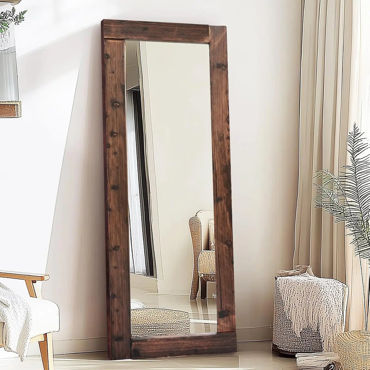 Arched Full-Length Wall Mirror