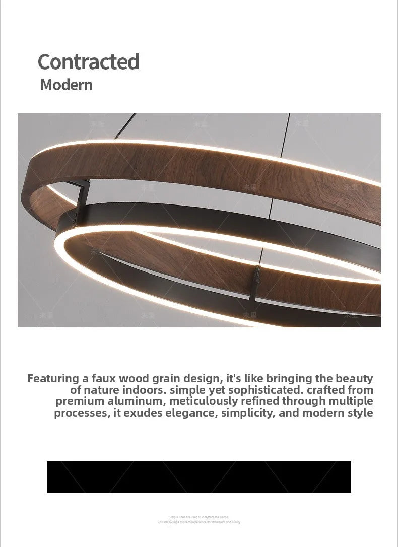 Wabi-Sabi Wood Pendant Chandelier