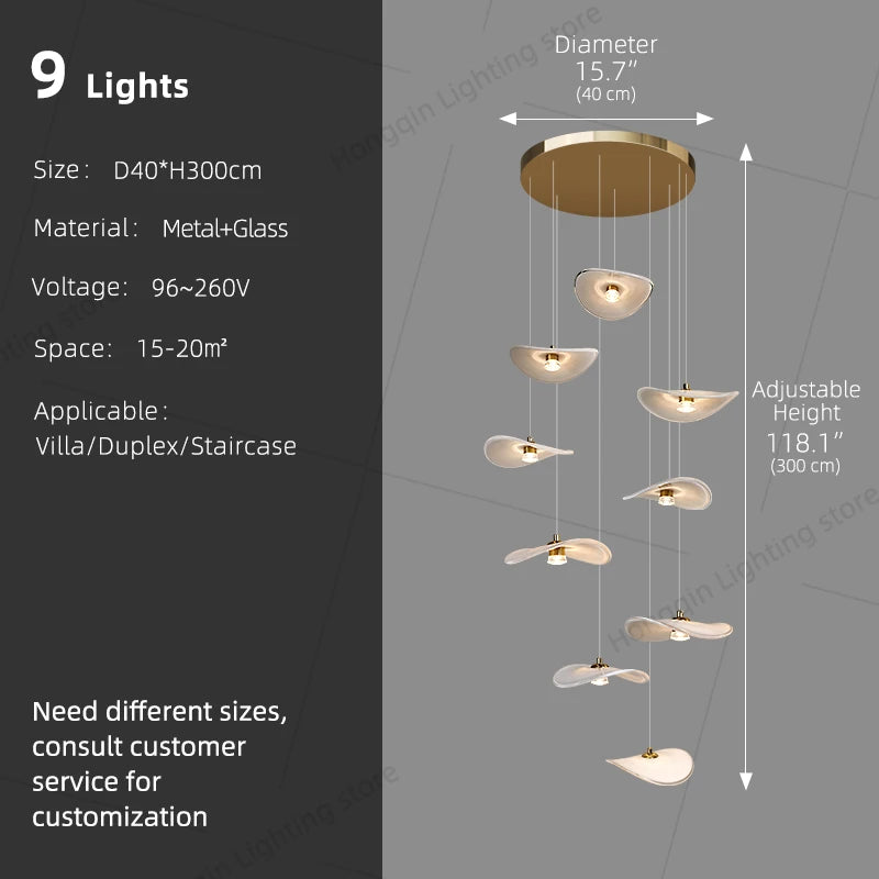Nordic Stone Pendant Chandelier