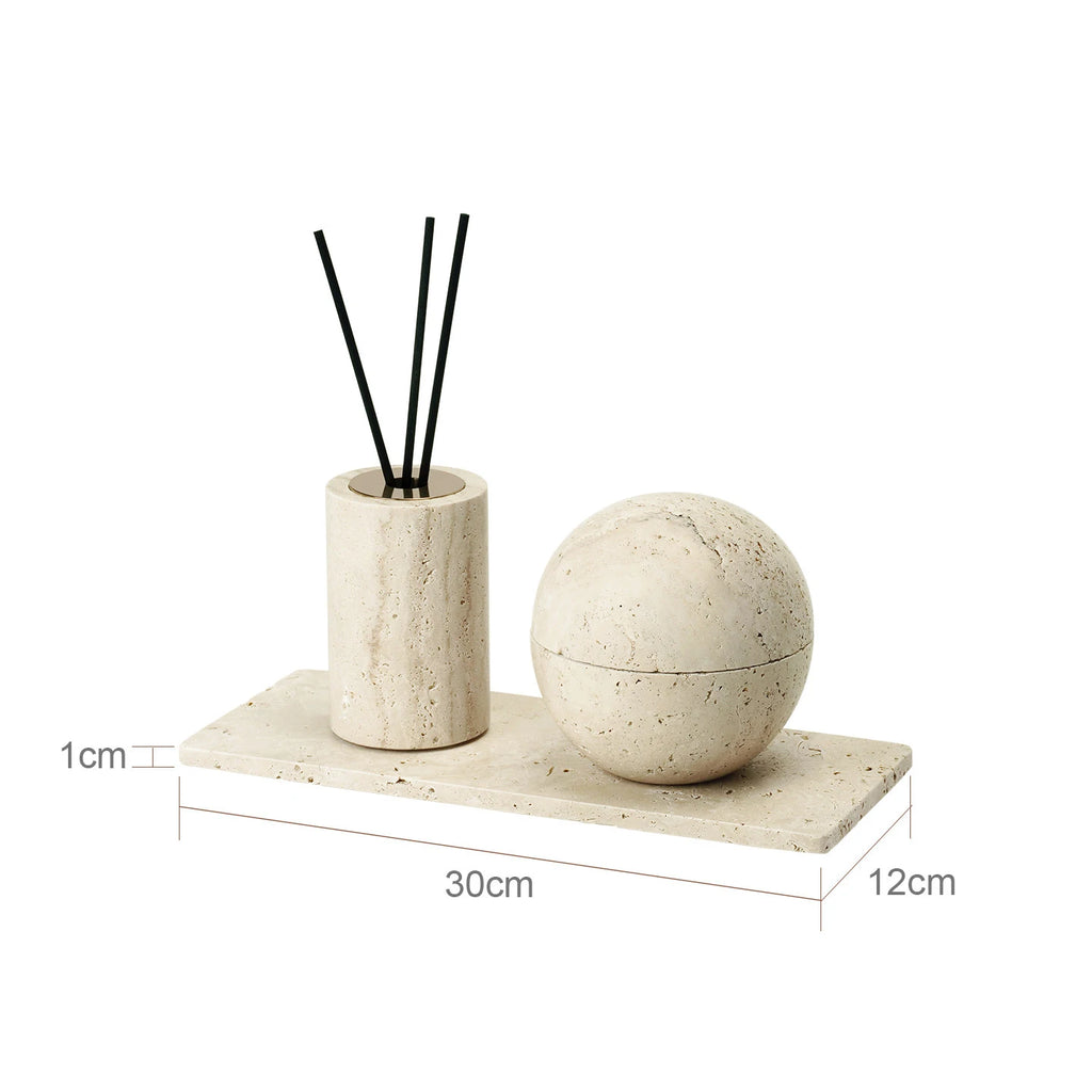 Travertine Bathroom Set