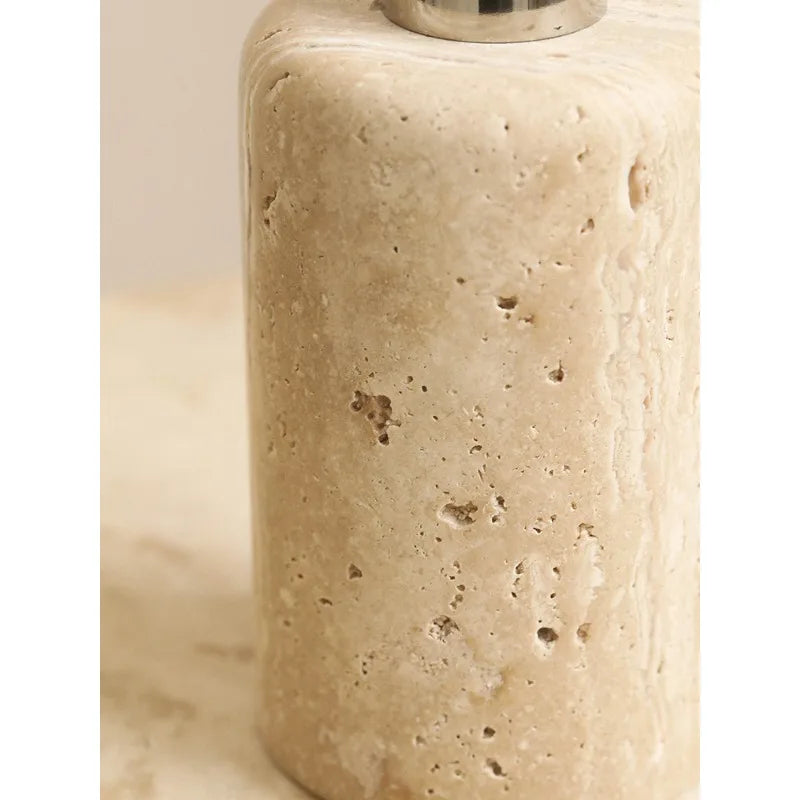 Nordic Travertine Bath Set