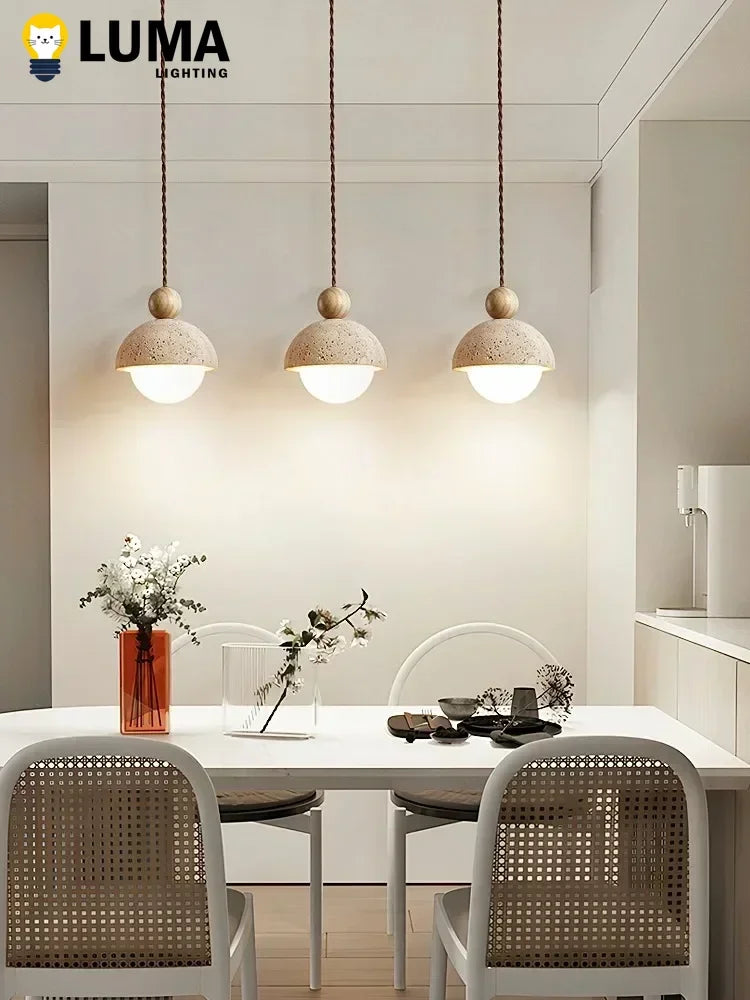 Wabi-Sabi Stone Pendant Chandelier