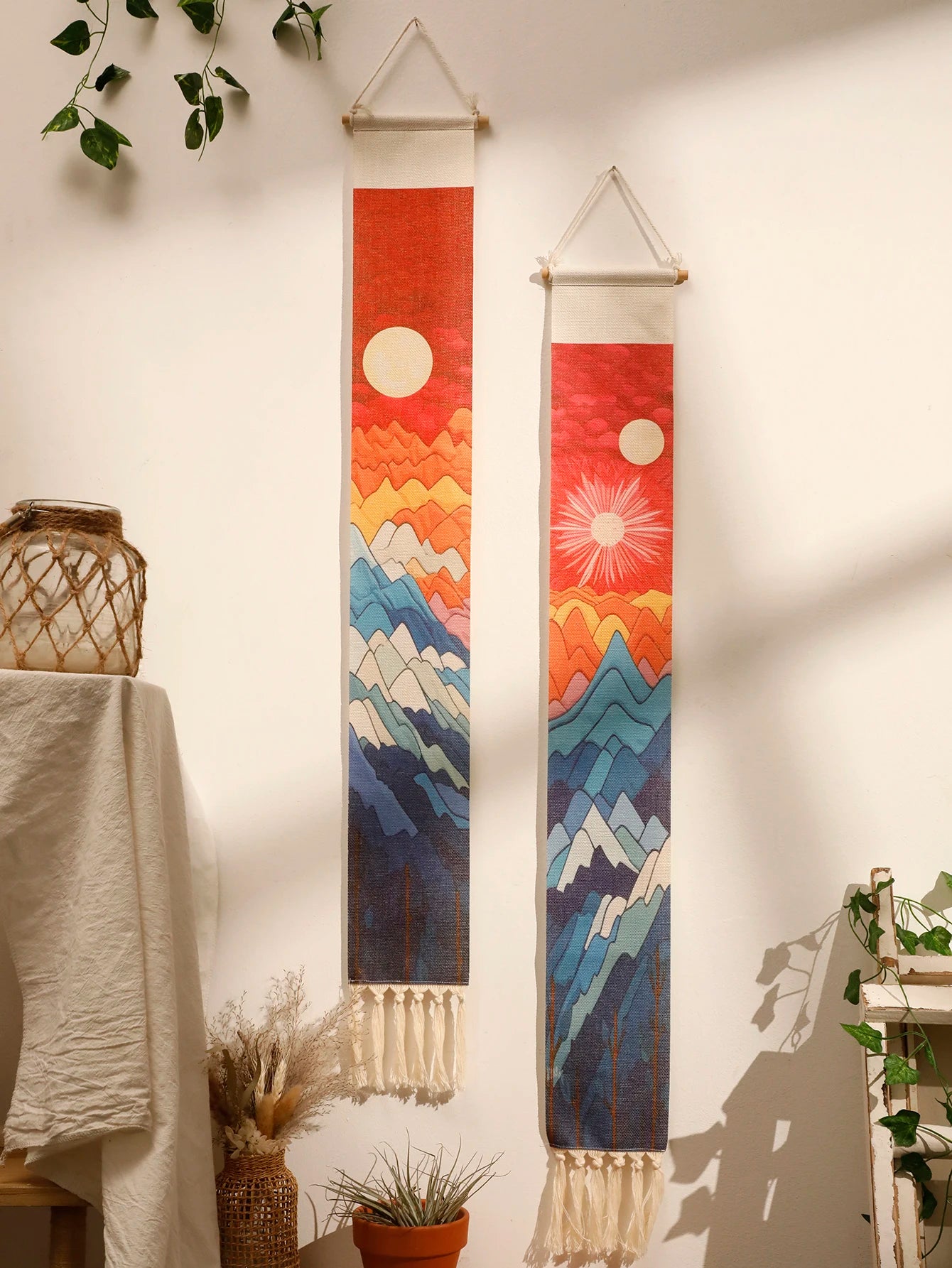 Sunset Macrame Tapestry