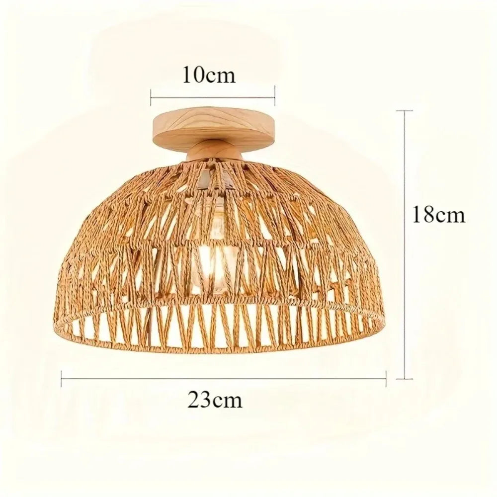 Wabi-Sabi Bamboo Ceiling Light