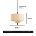 Wabi-Sabi Fabric Arc Pendant Lamp