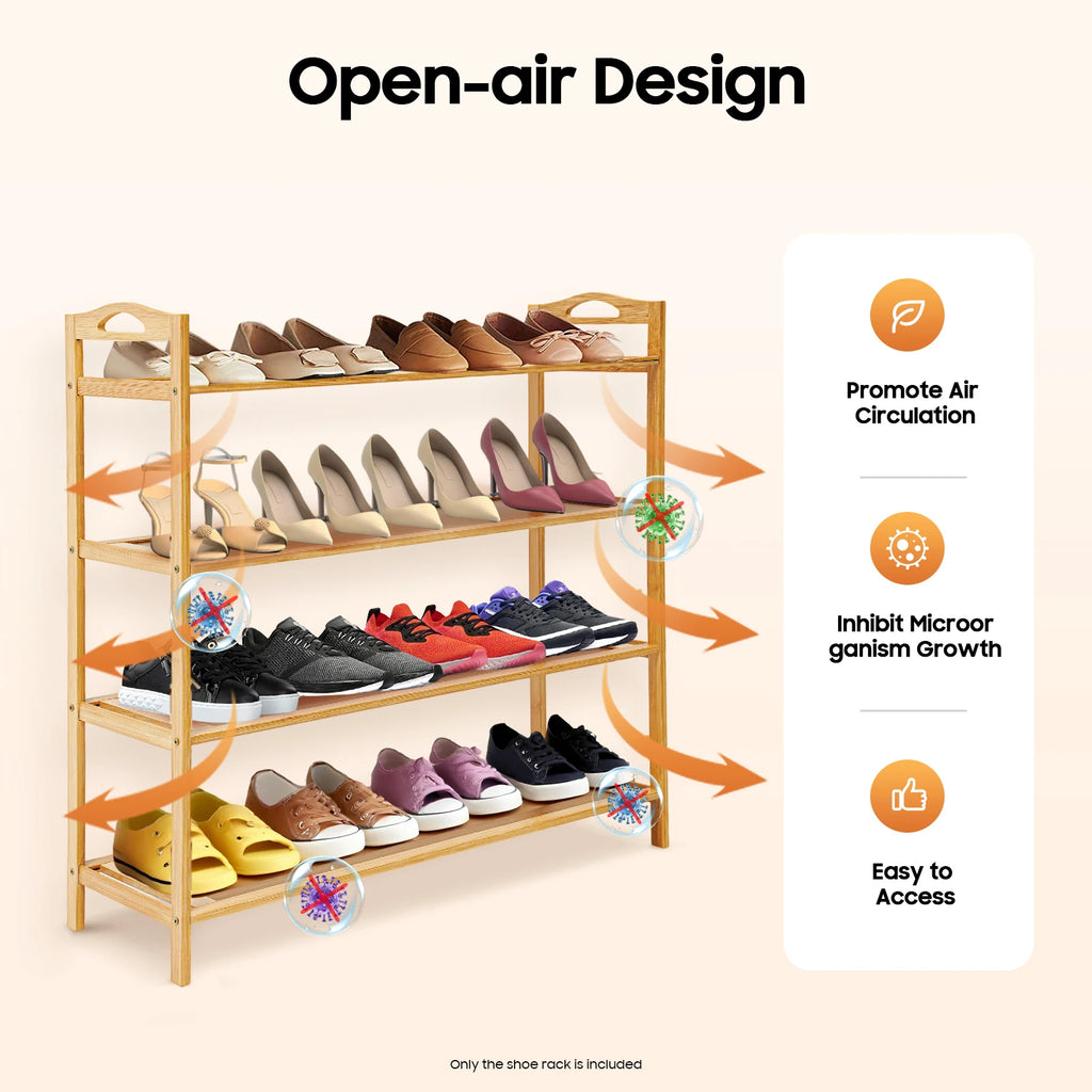Bamboo Shoe Rack