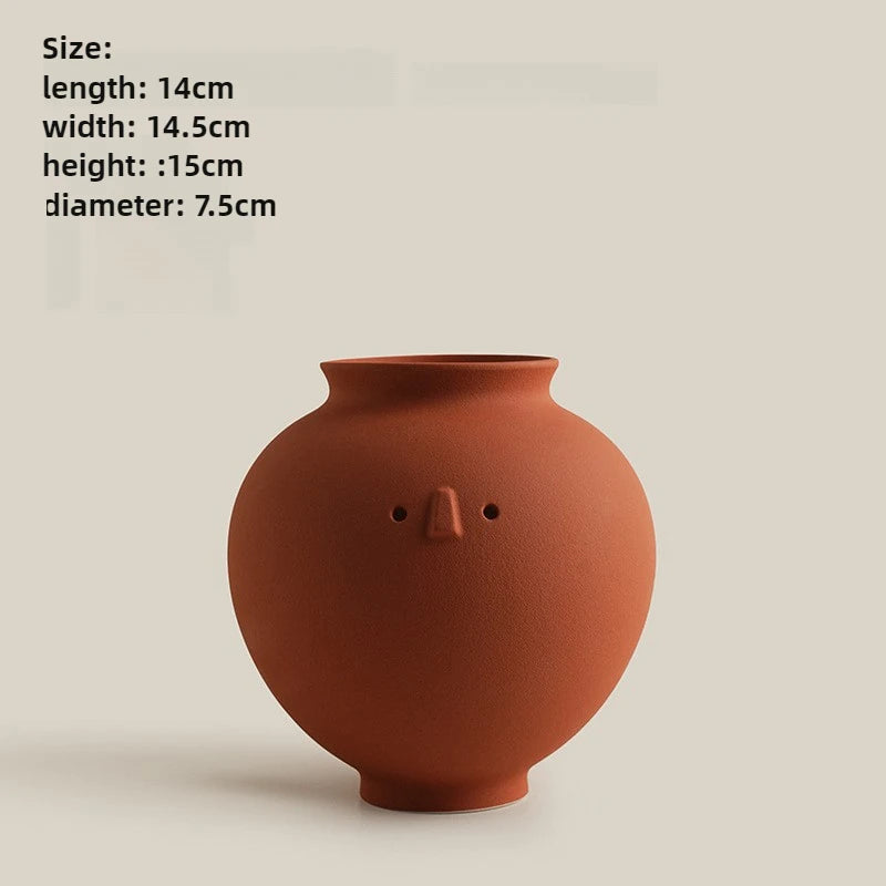Sculptural Wabi-Sabi Art Vase
