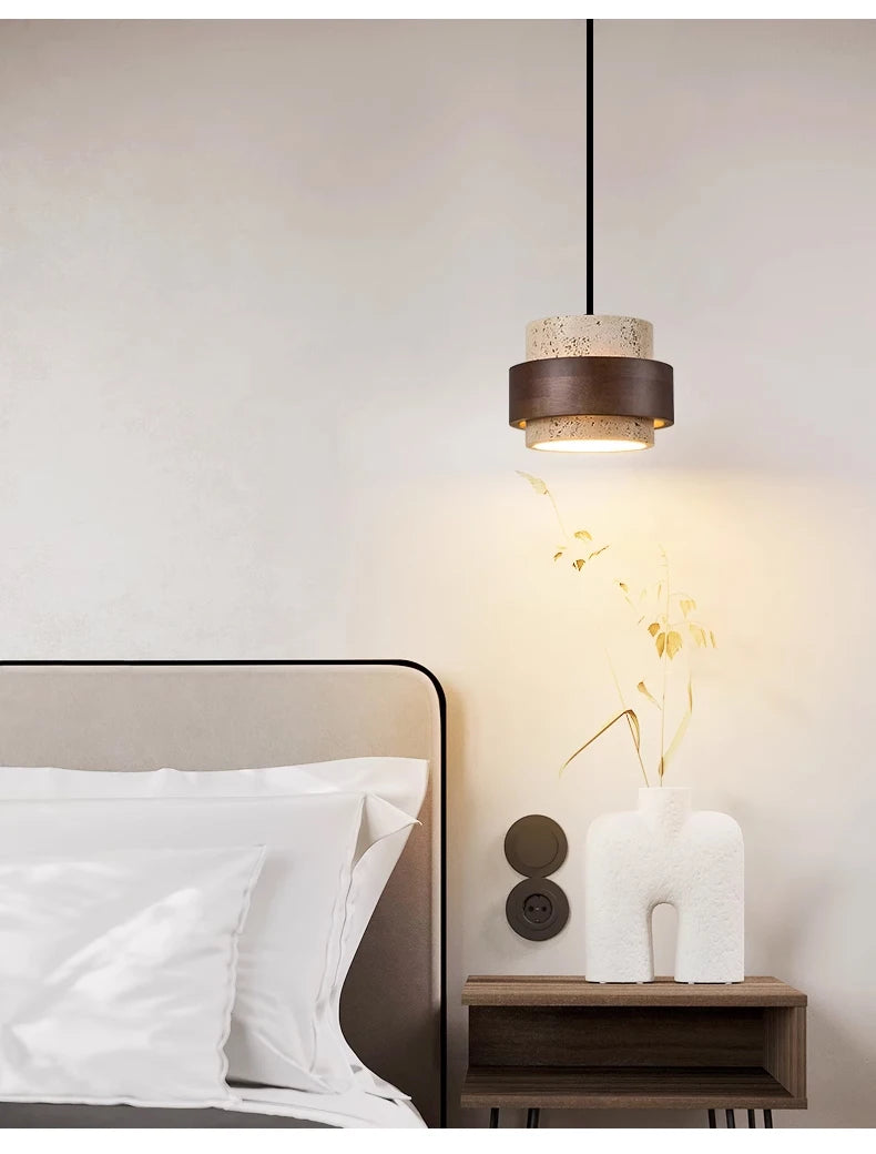 Wabi-Sabi Wood Pendant Chandelier