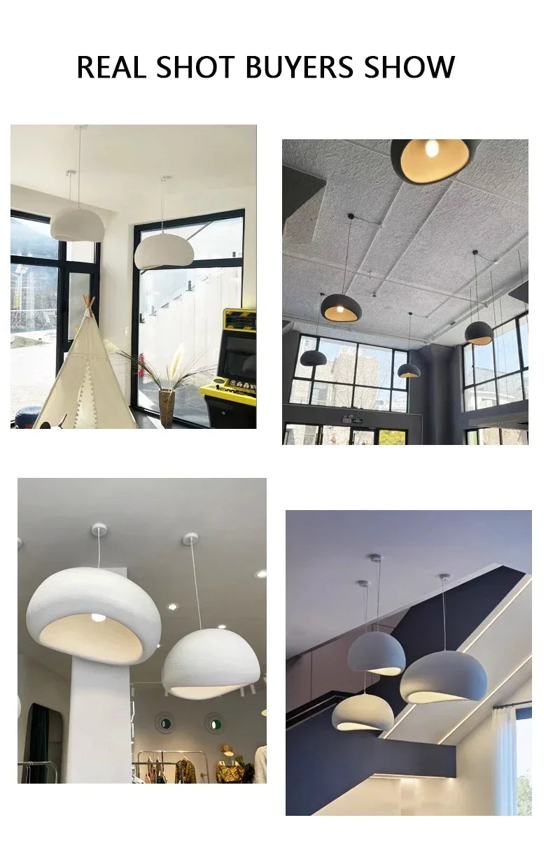 Wabi-Sabi Paper Pendant Chandelier