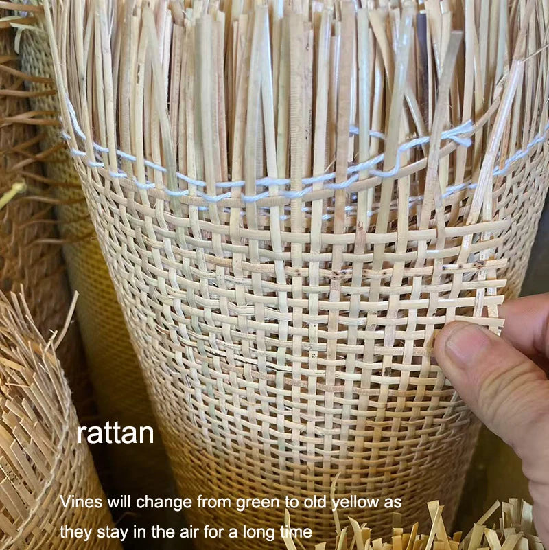 Nordic Rattan Pendant Chandelier