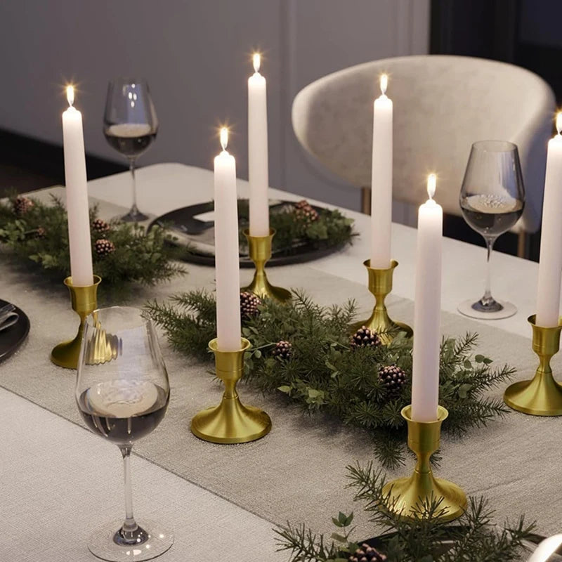 Vintage Brass Candlestick (12-Piece Set)