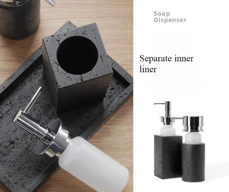 Wabi-Sabi Sandstone Bath Set