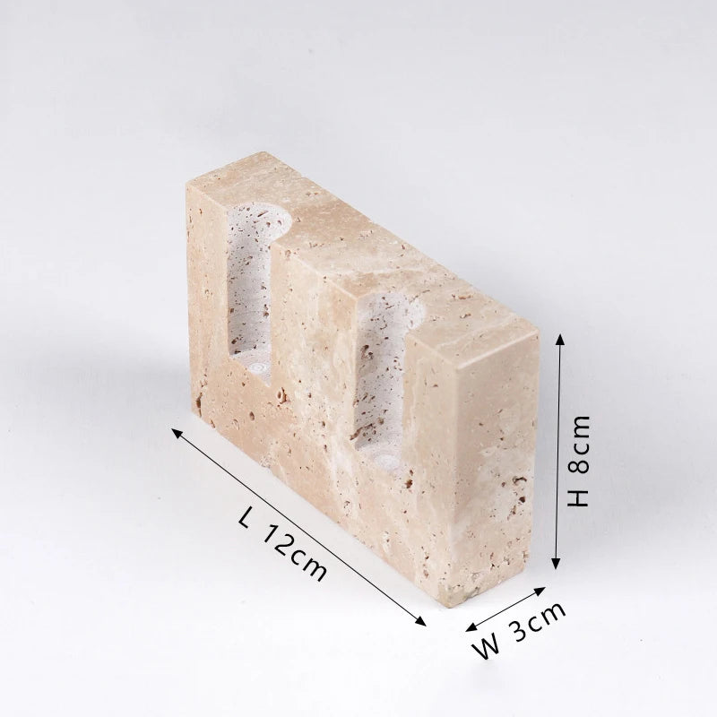 Marble Taper Candle Holder