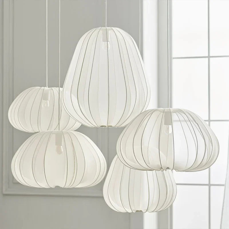 Wabi-Sabi Fabric Pendant Lamp