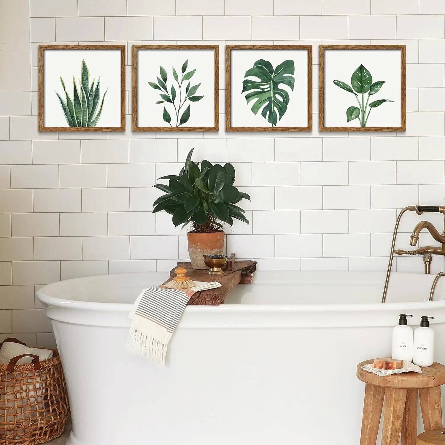 Farmhouse Sage Green Canvas Wall Art