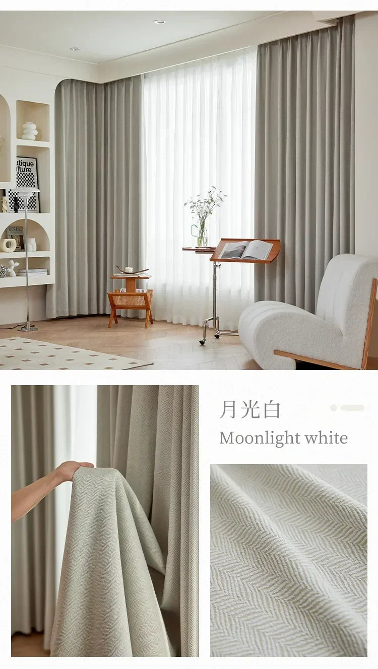 Modern Chenille Blackout Curtains