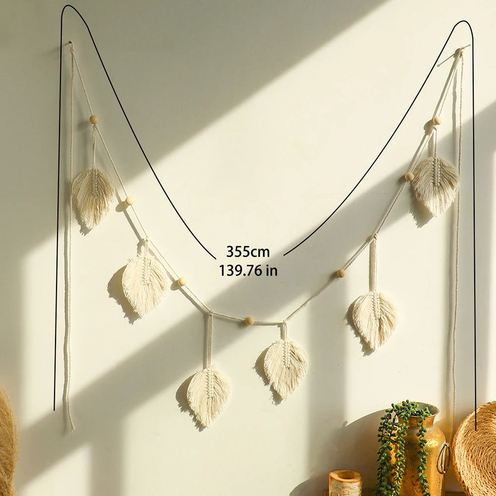 Large Leaf Macrame Hanging
