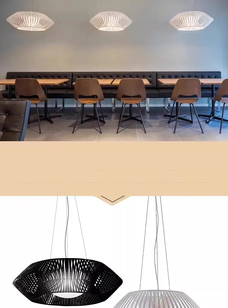 Wabi-Sabi Rattan Pendant Chandelier