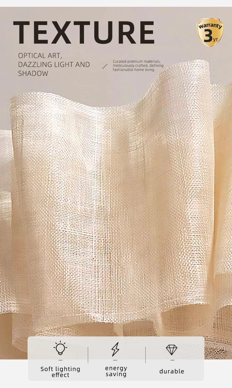 Wabi-Sabi Fabric Pendant Chandelier
