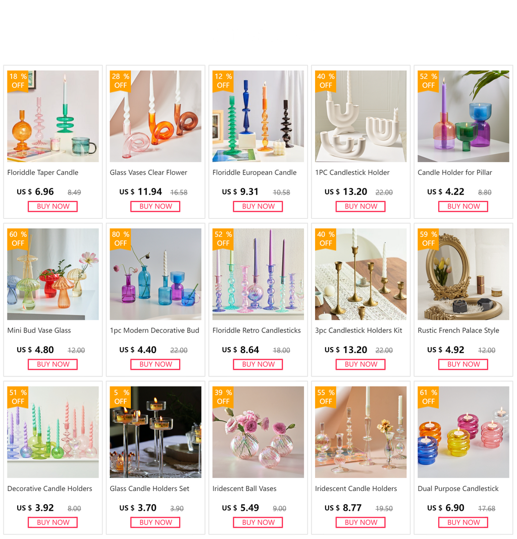 Brass Candlestick (3-Piece Set)