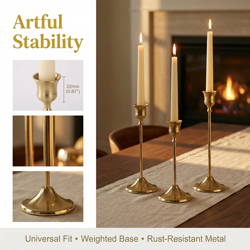 Brass Candlestick (36-Piece Set)