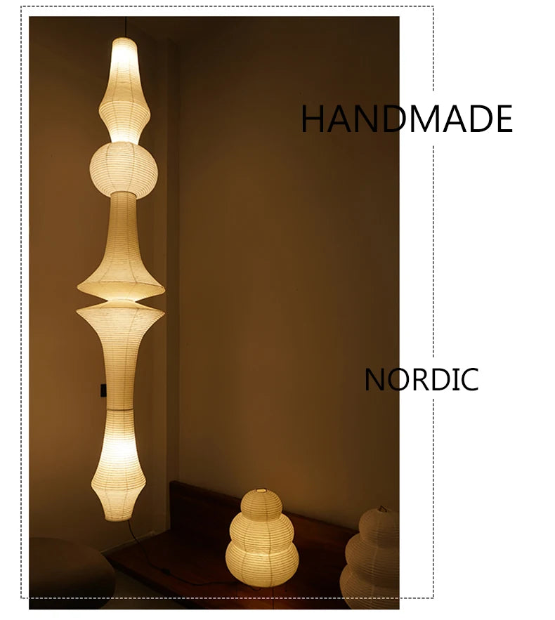 Wabi-Sabi Paper Pendant Chandelier