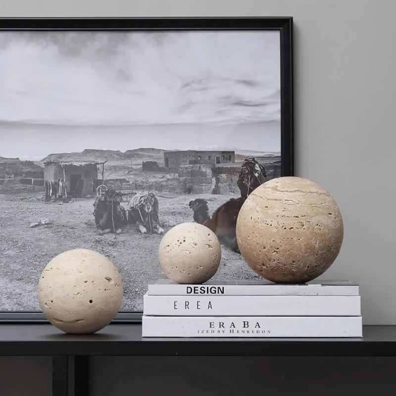 Travertine Marble Sphere