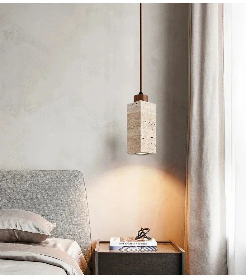 Wabi-Sabi Stone Pendant Lamp